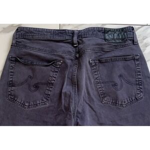AG Adriano Goldschmied Men's Straight Leg Jeans Charcoal‎ Gray Size 34 USA Made